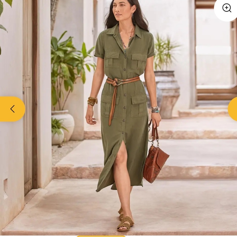 Sundance Hayley dress Olive green
Midi